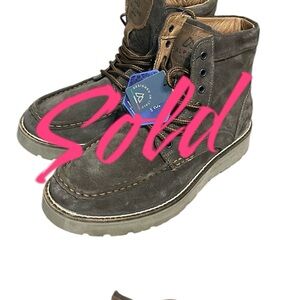 Alpine Casual Lace Up Boot Men’s 8 1/2 NWT Dicks Sporting Leather Brown